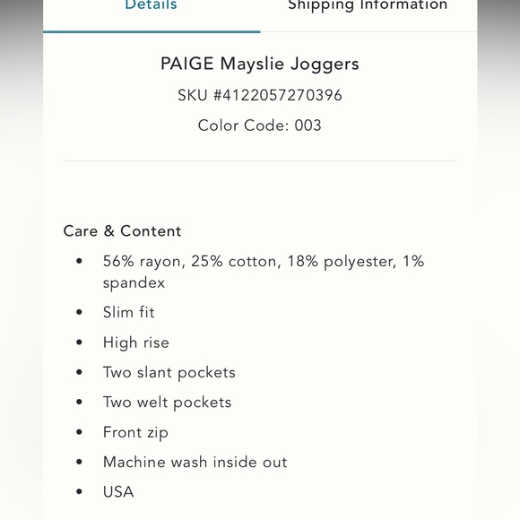 Paige Maisley joggers anthro - Picture 6 of 10